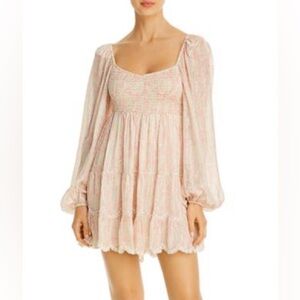 Hemant and Nandita ZAHRA mini dress Peach size XXS